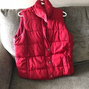 Old navy red warm vest!